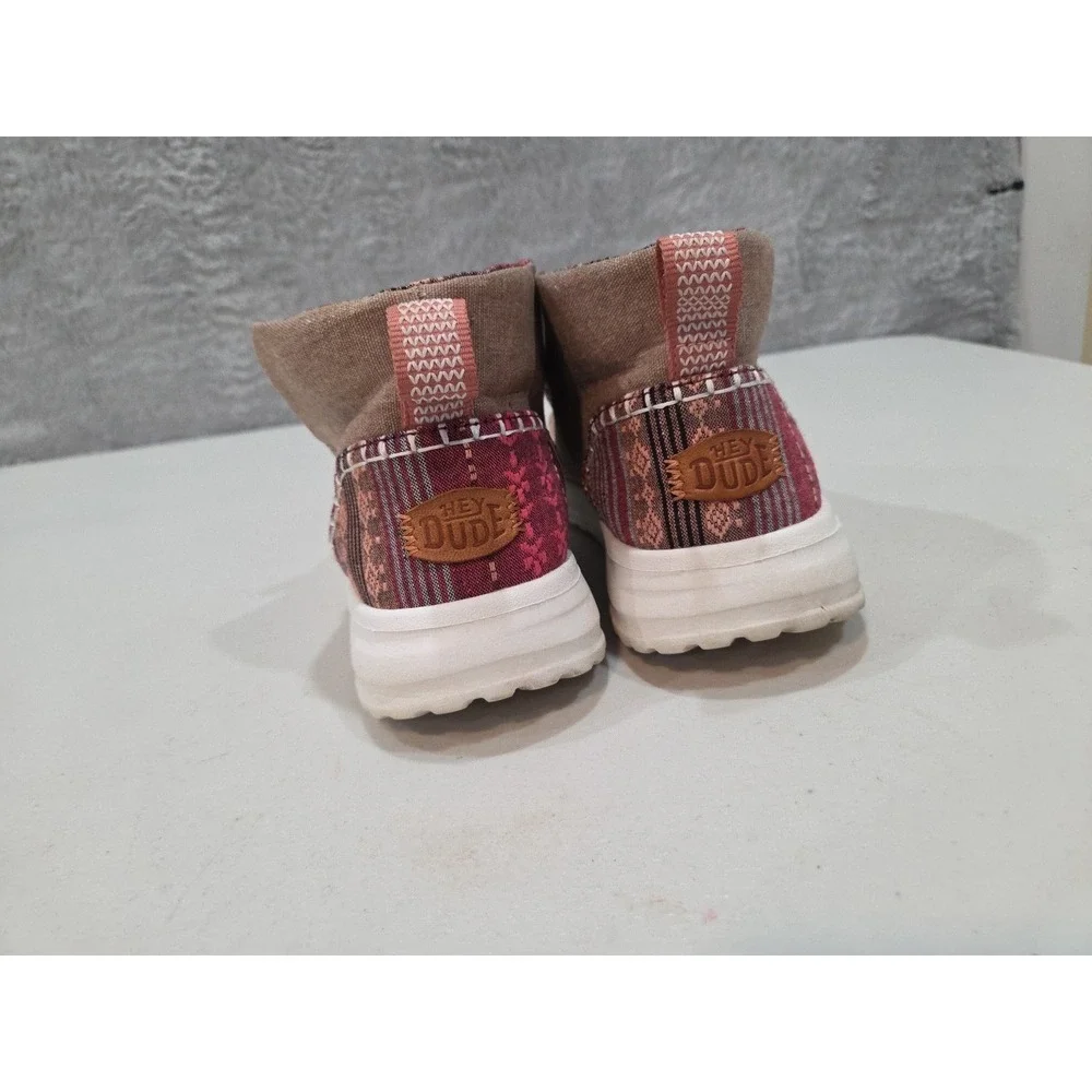 Hey Dude Denny Women's Brown Slip On Comfort Bootie Boots Shoes Size 10 Casual